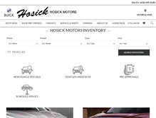 Tablet Screenshot of hosick-motors.com